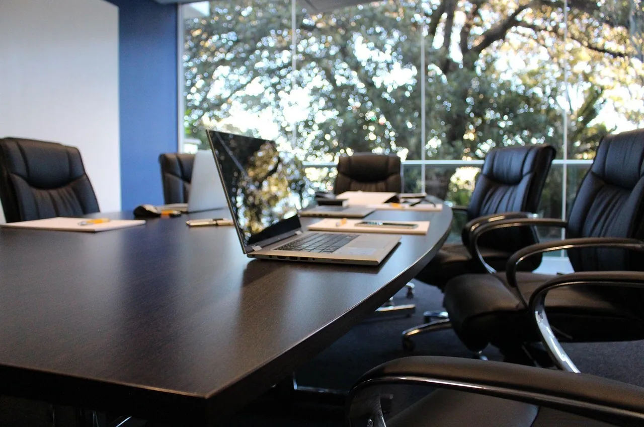 A meeting room at Meridian Advisory.